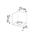 Plafon QUAD 1 ultramaryna