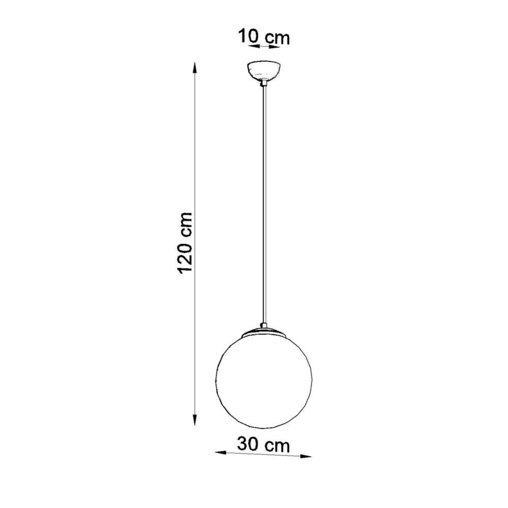 Lampa wisząca UGO 30 czarna
