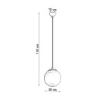Lampa wisząca UGO 20 beżowa