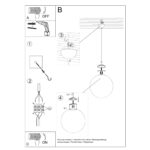 Lampa wisząca UGO 20 beżowa