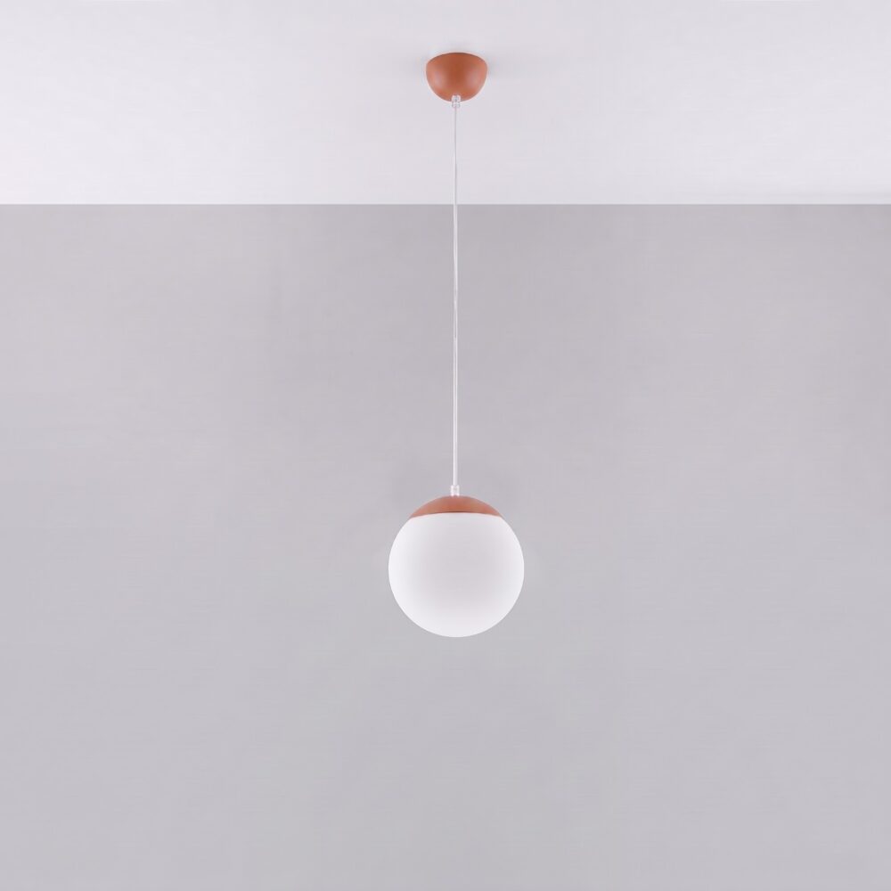 Lampa wisząca UGO 20 ochra czerwona