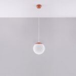 Lampa wisząca UGO 20 ochra czerwona