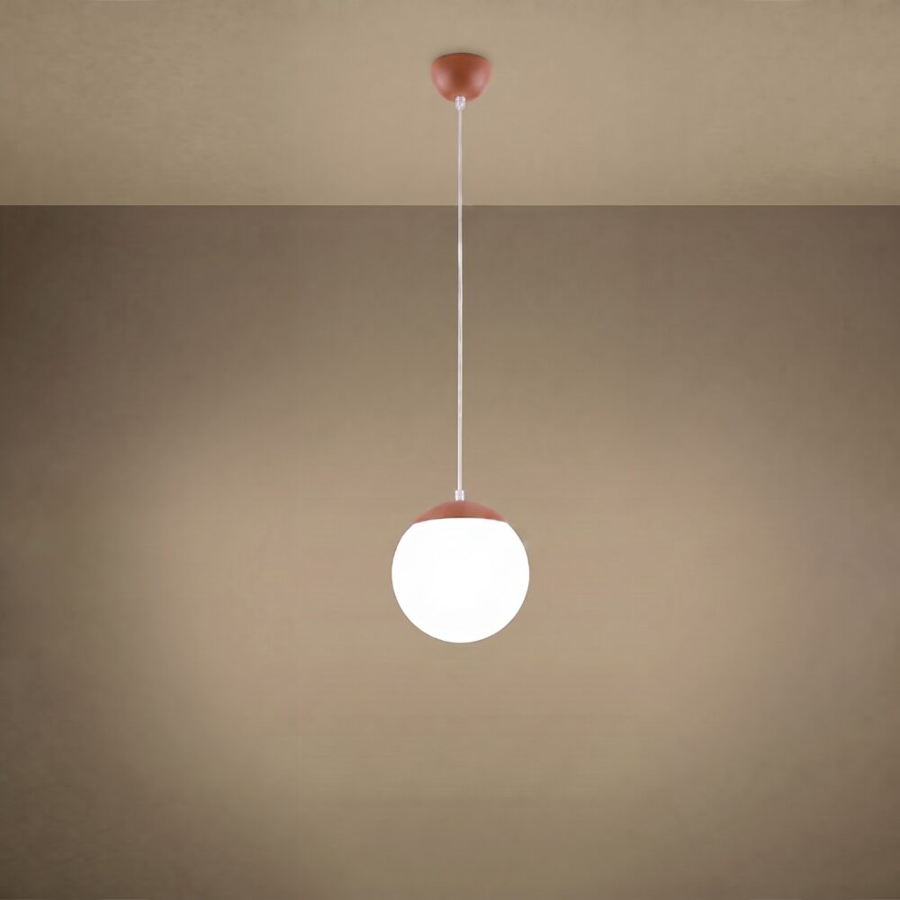 Lampa wisząca UGO 20 ochra czerwona