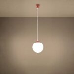 Lampa wisząca UGO 20 ochra czerwona