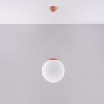Lampa wisząca UGO 30 ochra czerwona