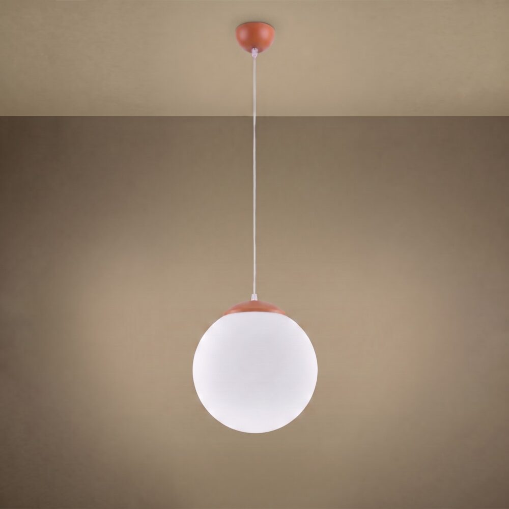 Lampa wisząca UGO 30 ochra czerwona