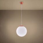 Lampa wisząca UGO 30 ochra czerwona