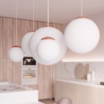 Lampa wisząca UGO 40 ochra czerwona