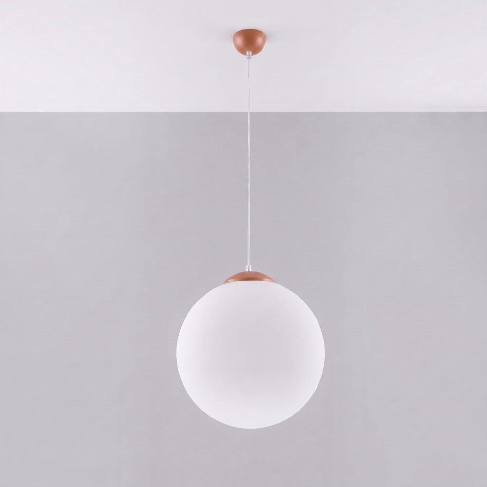 Lampa wisząca UGO 40 ochra czerwona