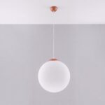 Lampa wisząca UGO 40 ochra czerwona