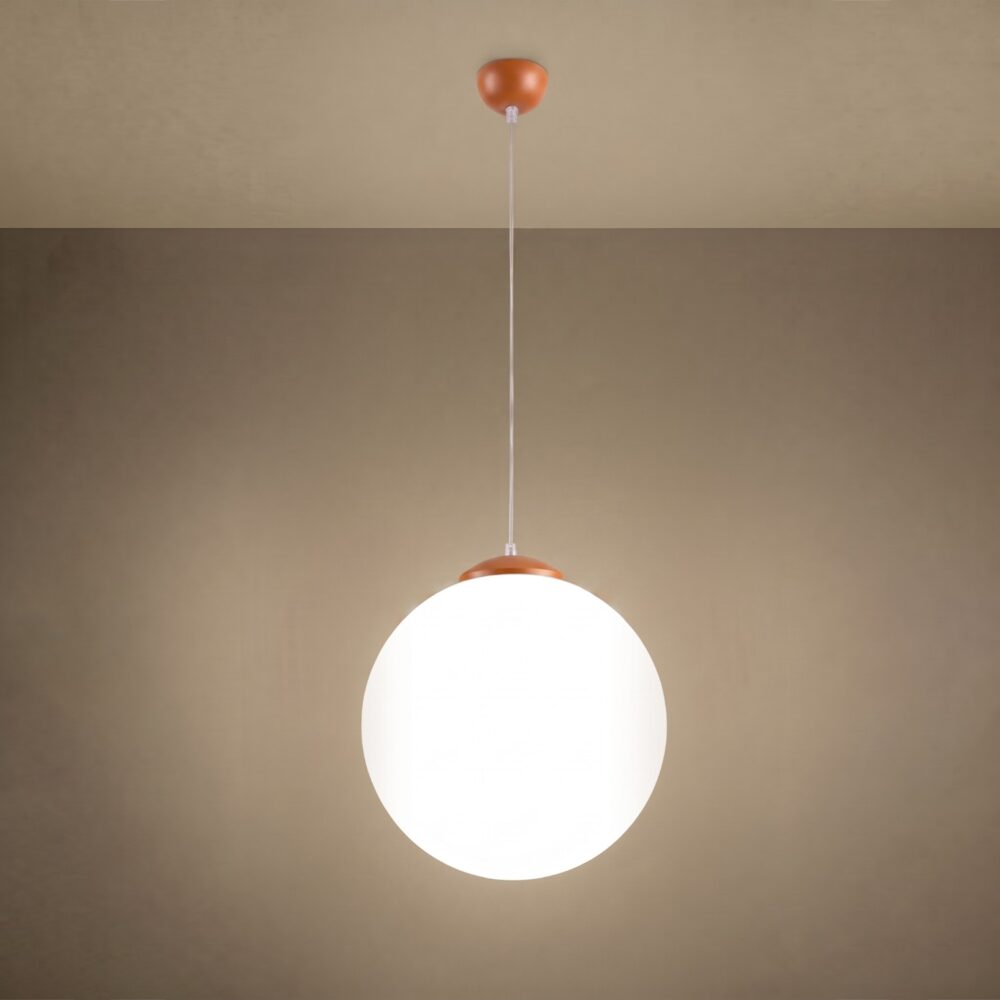 Lampa wisząca UGO 40 ochra czerwona