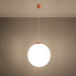 Lampa wisząca UGO 40 ochra czerwona