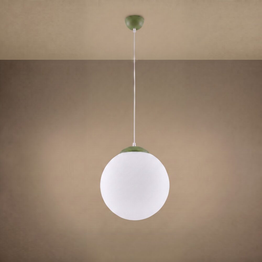 Lampa wisząca UGO 20 zielona oliwka