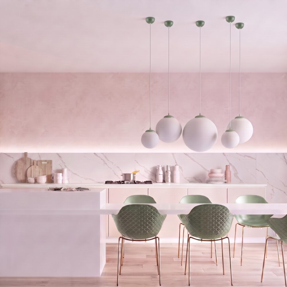 Lampa wisząca UGO 30 zielona oliwka