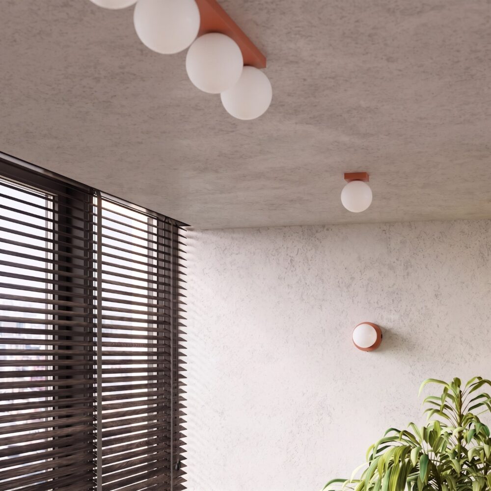 Plafon YOLI 3 ochra czerwona