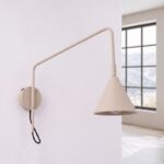 Kinkiet NOX 1 taupe z włącznikiem