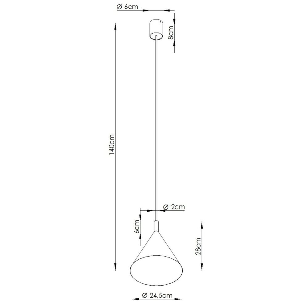 Lampa wisząca NOX 25 burgund