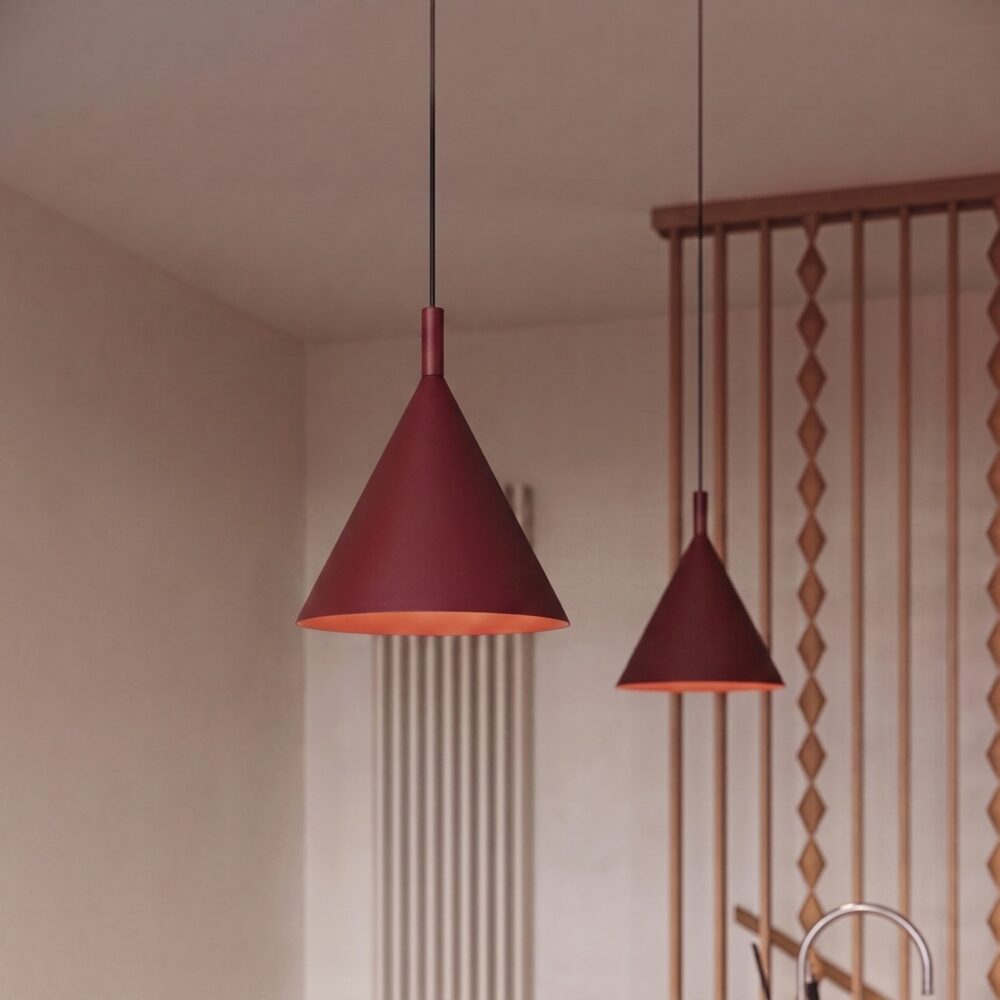 Lampa wisząca NOX 25 burgund