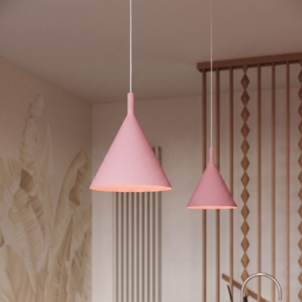 Lampa wisząca NOX 25 różowa