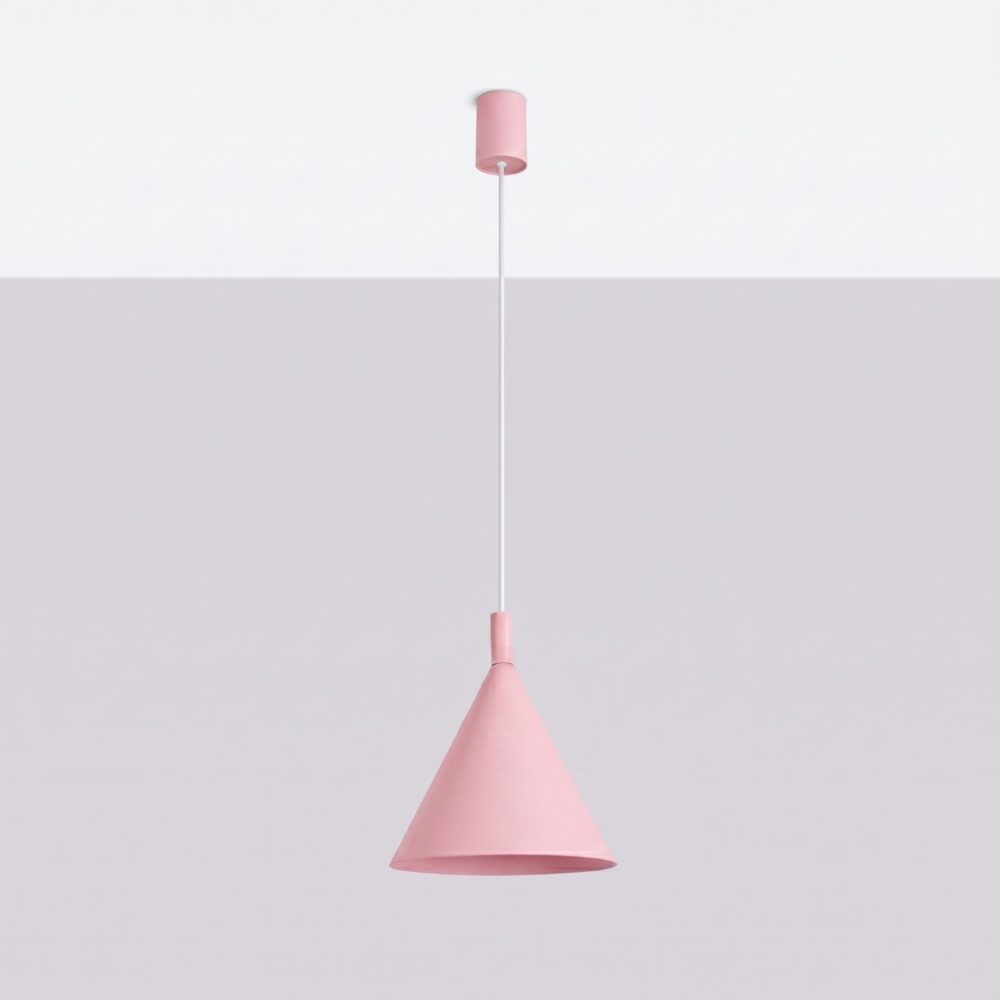 Lampa wisząca NOX 25 różowa