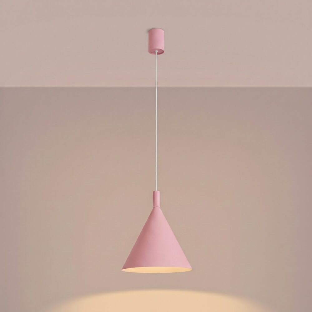Lampa wisząca NOX 25 różowa