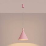 Lampa wisząca NOX 25 różowa