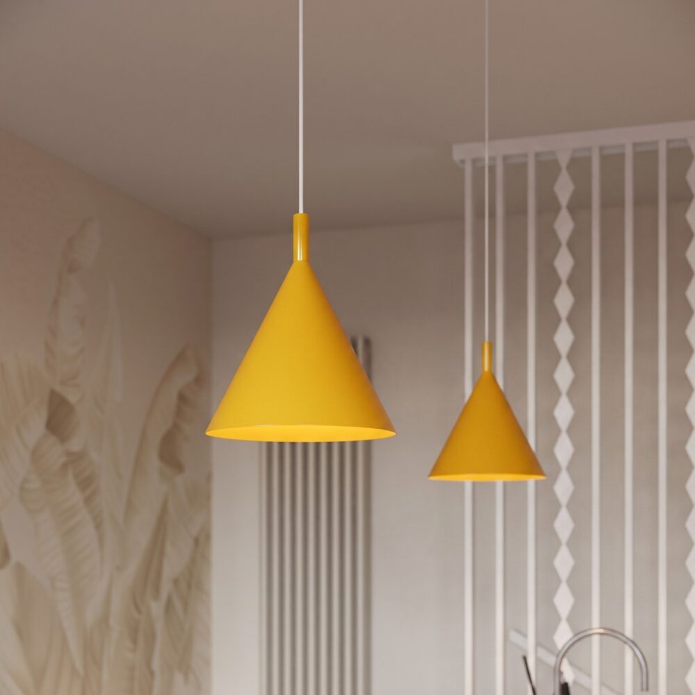 Lampa wisząca NOX 25 żółta