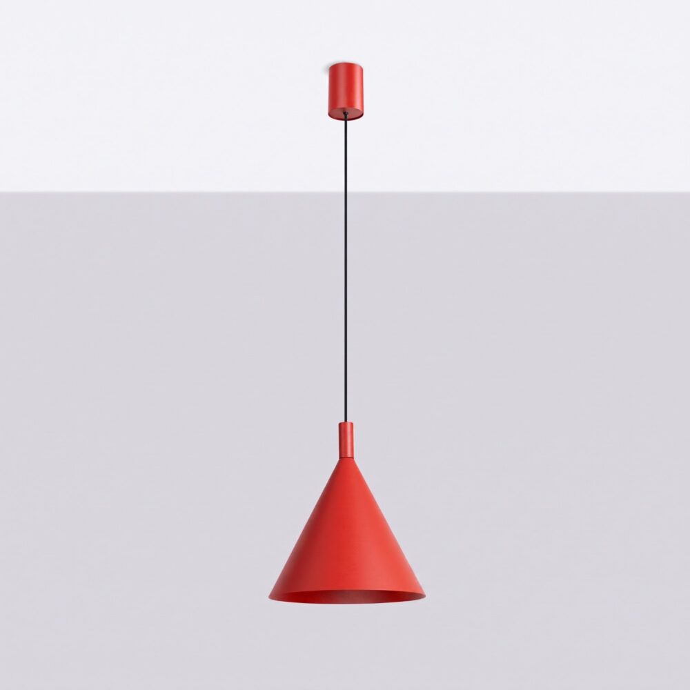 Lampa wisząca NOX 25 czerwona
