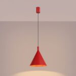 Lampa wisząca NOX 25 czerwona