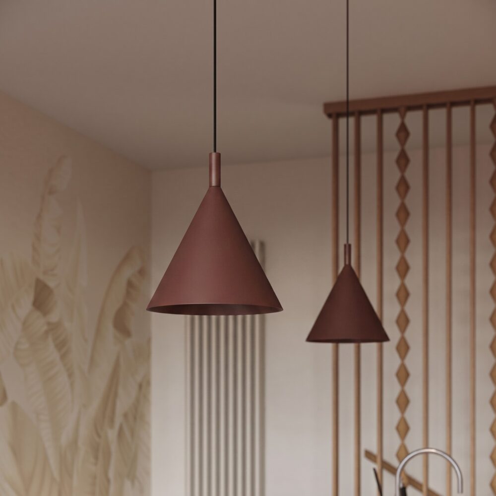 Lampa wisząca NOX 25 brązowa