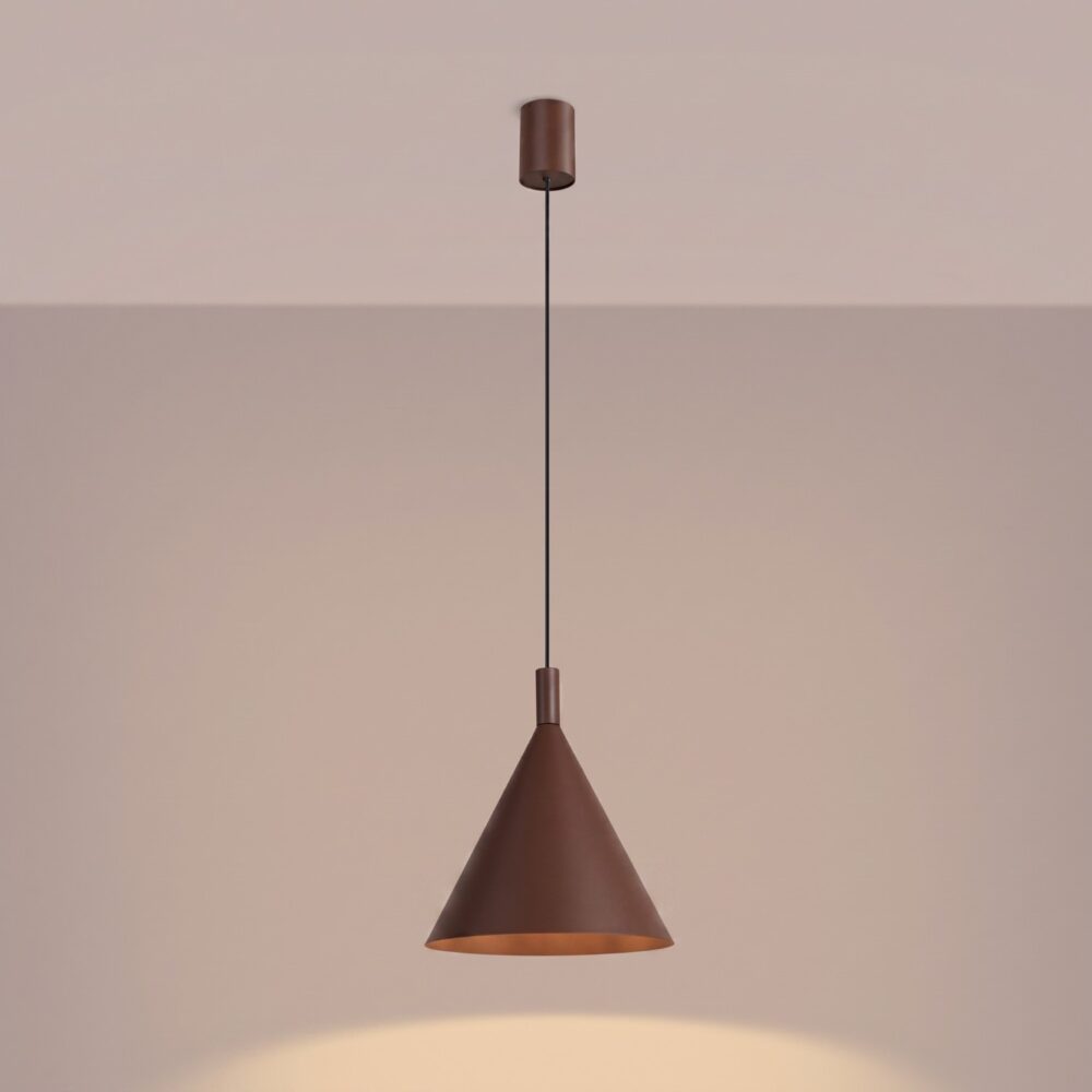Lampa wisząca NOX 25 brązowa