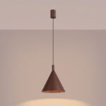 Lampa wisząca NOX 25 brązowa