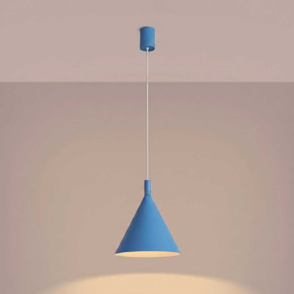 Lampa wisząca NOX 25 błękitna