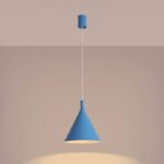 Lampa wisząca NOX 25 błękitna