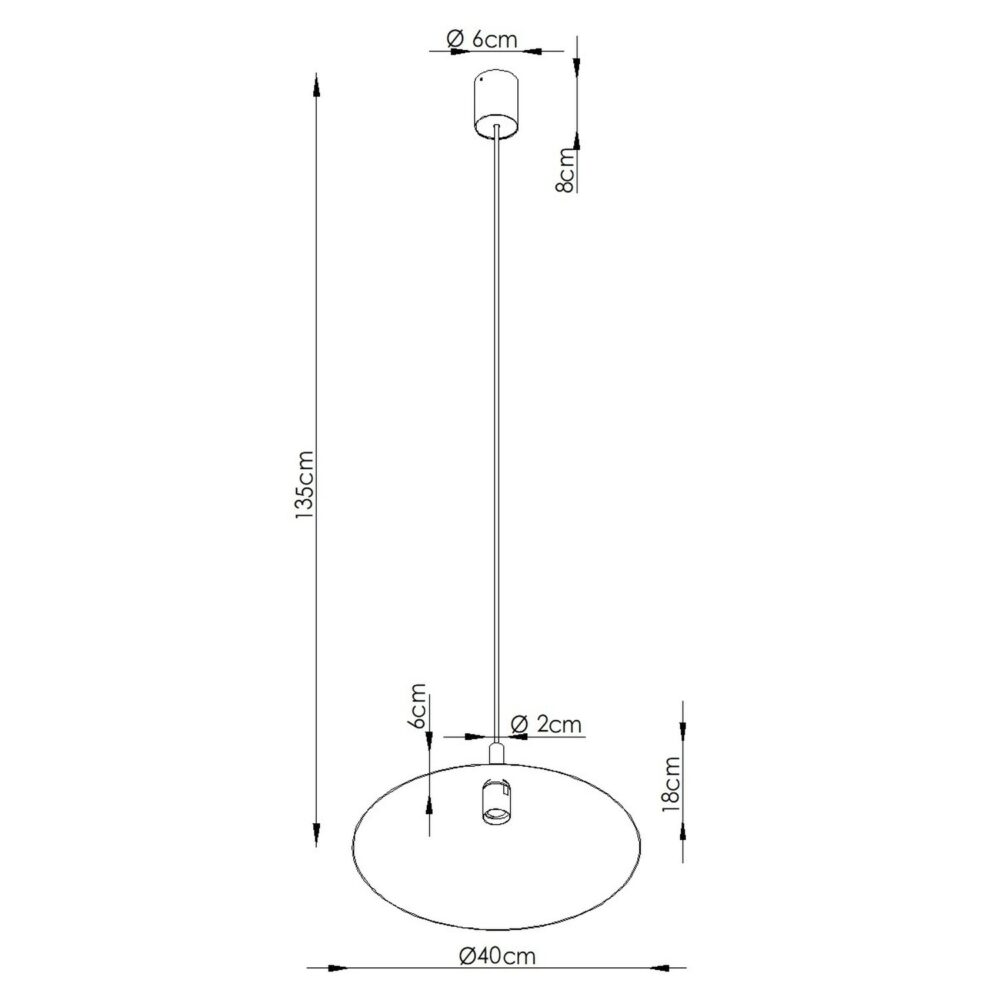 Lampa wisząca NOX 40 złota