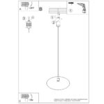 Lampa wisząca NOX 40 taupe