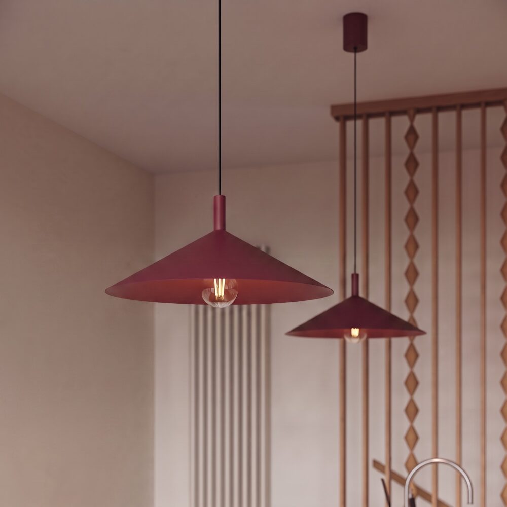 Lampa wisząca NOX 40 burgund