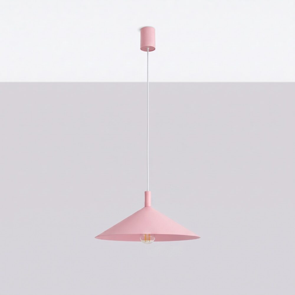 Lampa wisząca NOX 40 różowa