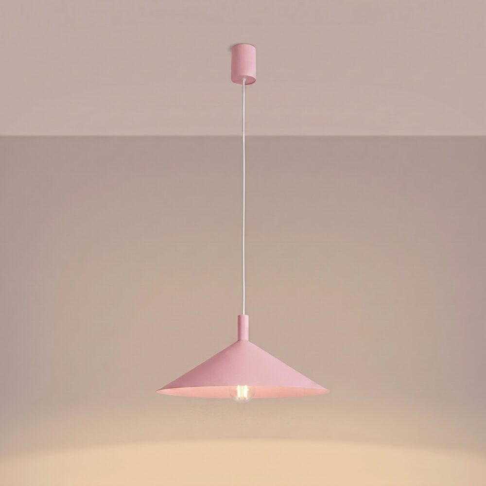 Lampa wisząca NOX 40 różowa