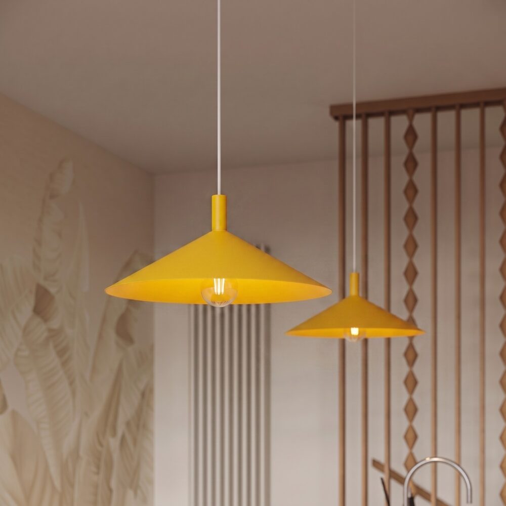 Lampa wisząca NOX 40 żółta