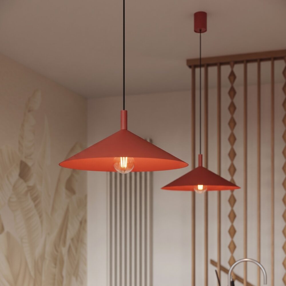 Lampa wisząca NOX 40 czerwona