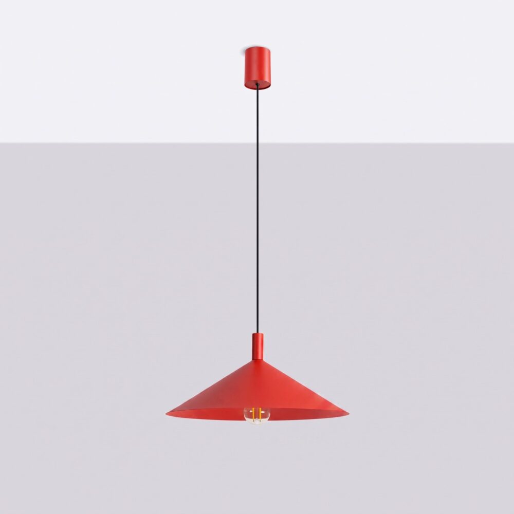 Lampa wisząca NOX 40 czerwona