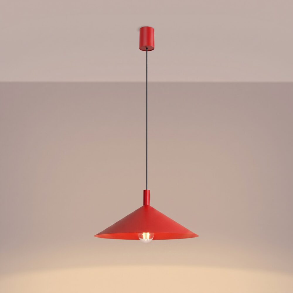 Lampa wisząca NOX 40 czerwona