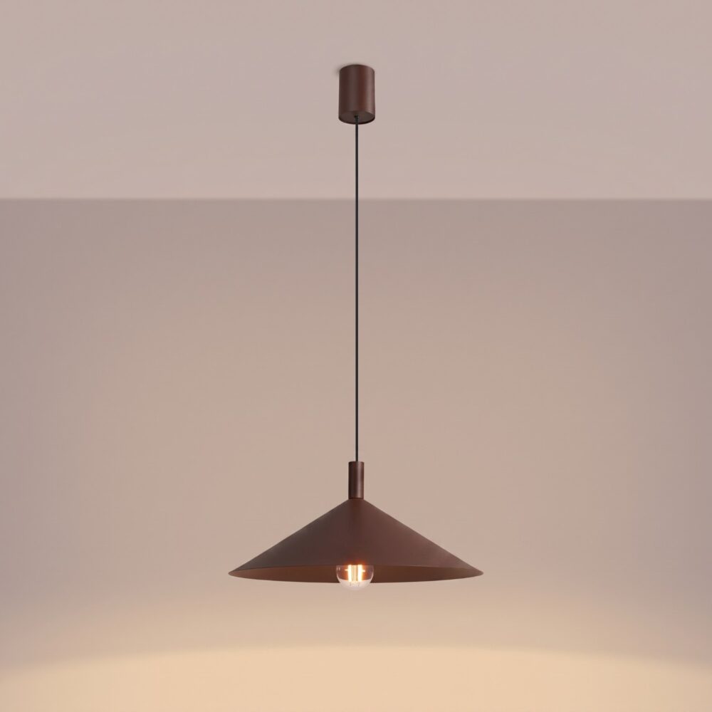 Lampa wisząca NOX 40 brązowa