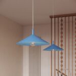 Lampa wisząca NOX 40 błękitna