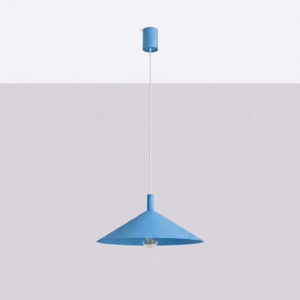 Lampa wisząca NOX 40 błękitna