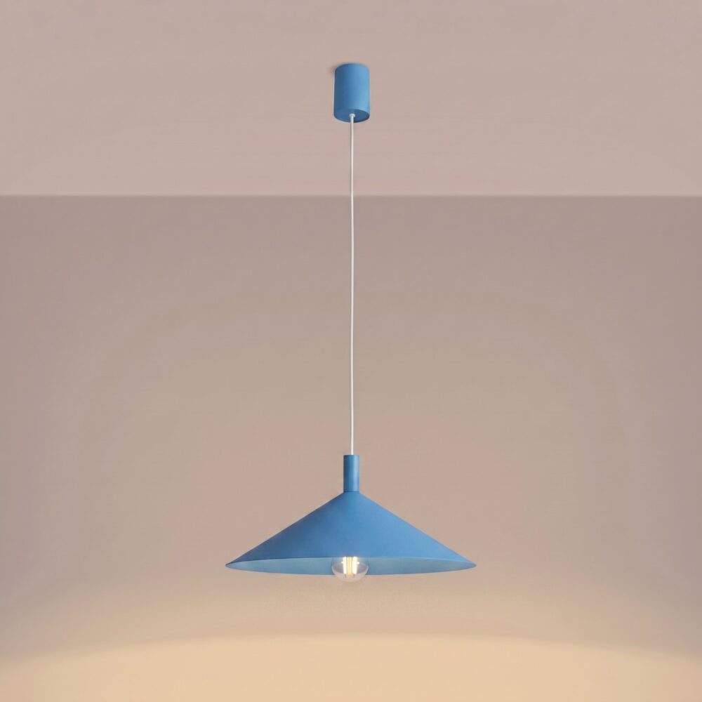 Lampa wisząca NOX 40 błękitna