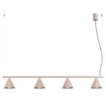 Żyrandol NOX 4L taupe