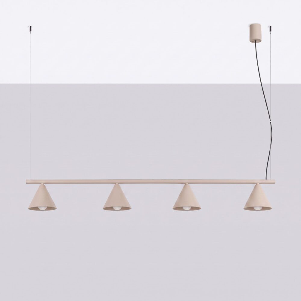 Żyrandol NOX 4L taupe