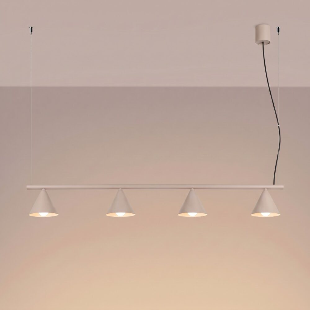 Żyrandol NOX 4L taupe